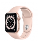 Apple Watch Series 6 44mm GPS Gold Aluminium Case with Pink Sand Sport Band M00E3