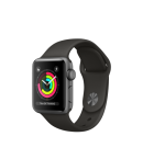 Apple Watch Space Gray Aluminum Case with Gray 38mm
