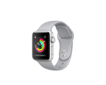 Silver Aluminum Case with Fog Sport Band 38mm